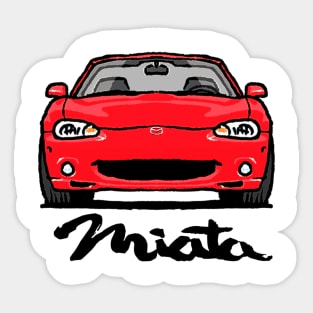 MX5 Miata NB Red Sticker